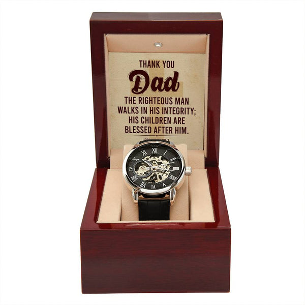 Men's Openwork Watch - Thank You Dad