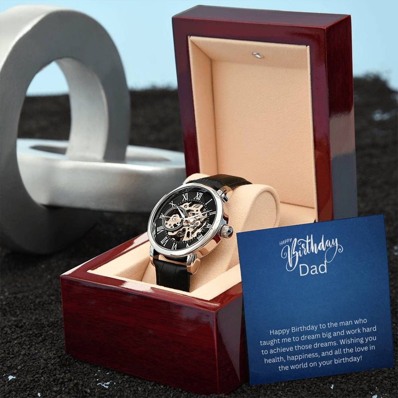 Men's Openwork Watch - Dream Big Dad