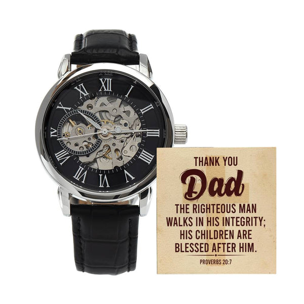 Men's Openwork Watch - Thank You Dad