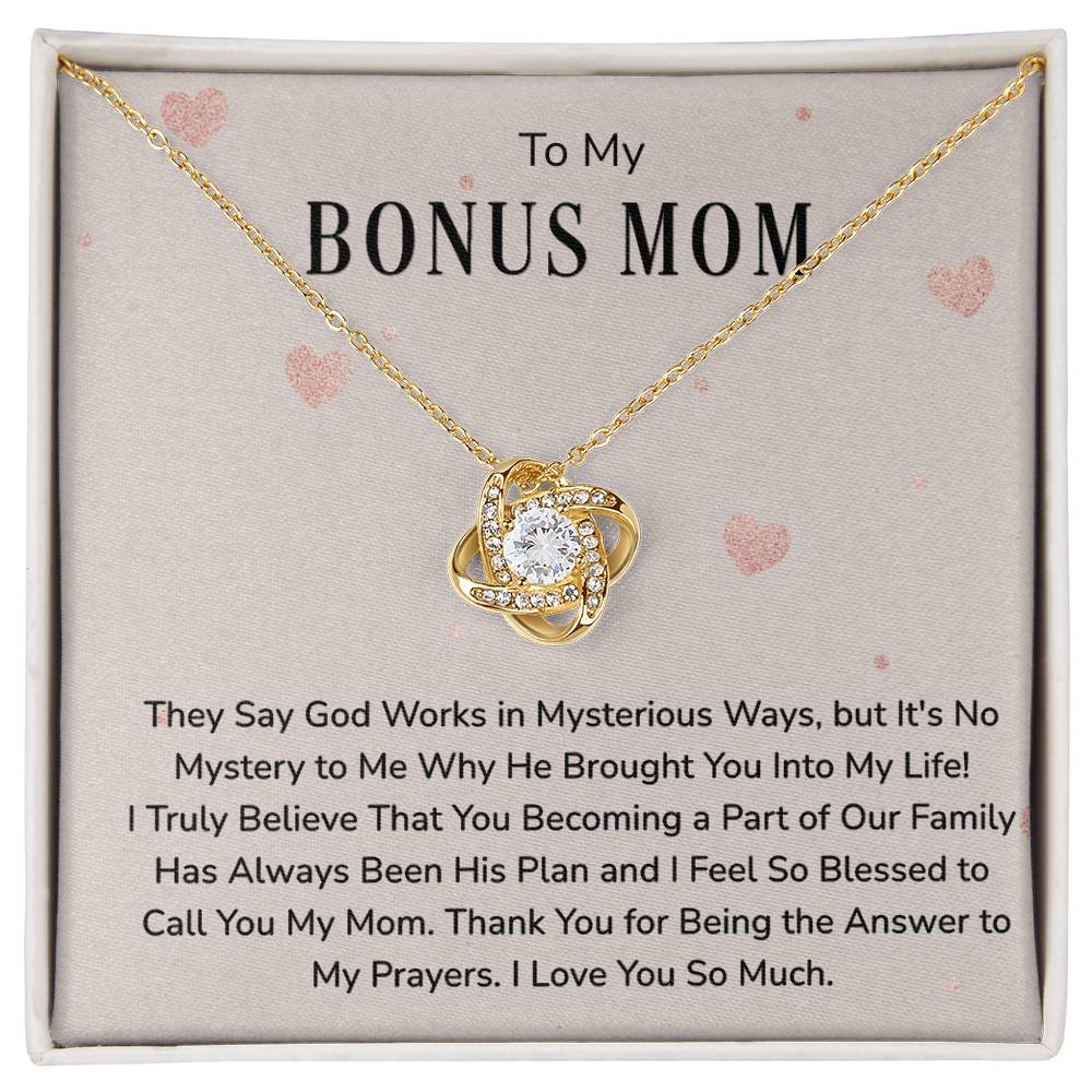 Mother's Day Gift For Bonus Mom - Love Knot Necklace