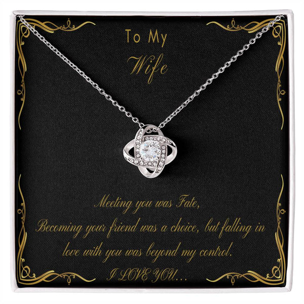 Love Knot Necklace - Meeting You Was Fate Wife