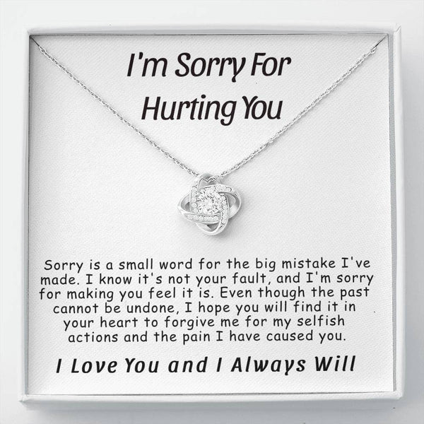 Apology Gift For Her, Sorry Necklace, I Am Sorry Gift For Her
