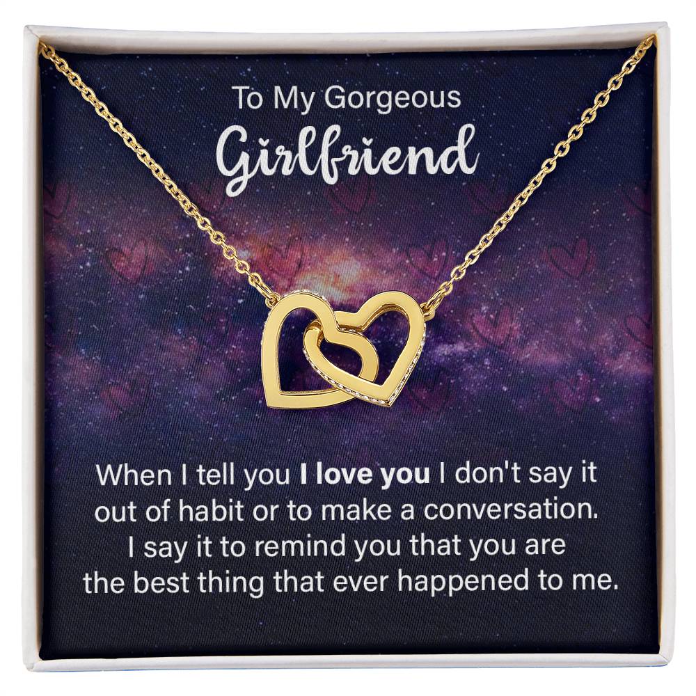 Interlocking Hearts Necklace - Gorgeous Girlfriend