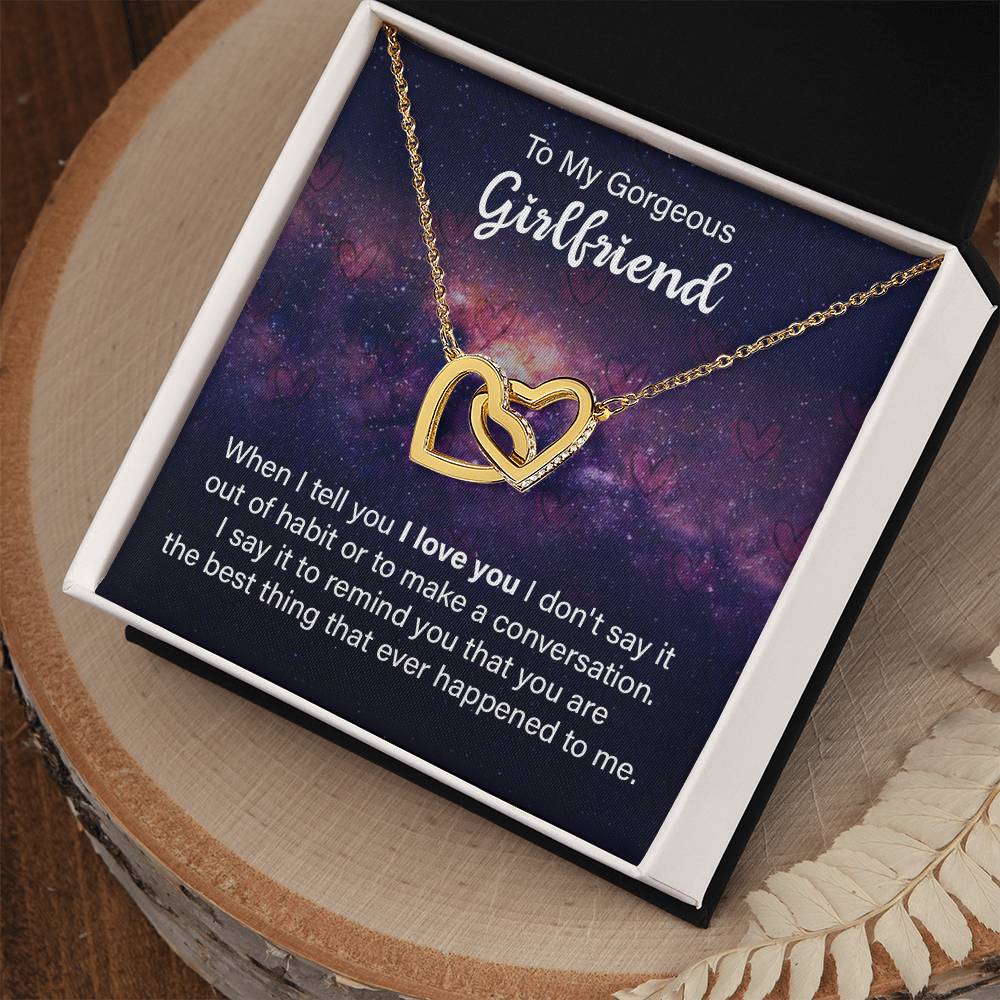 Interlocking Hearts Necklace - Gorgeous Girlfriend