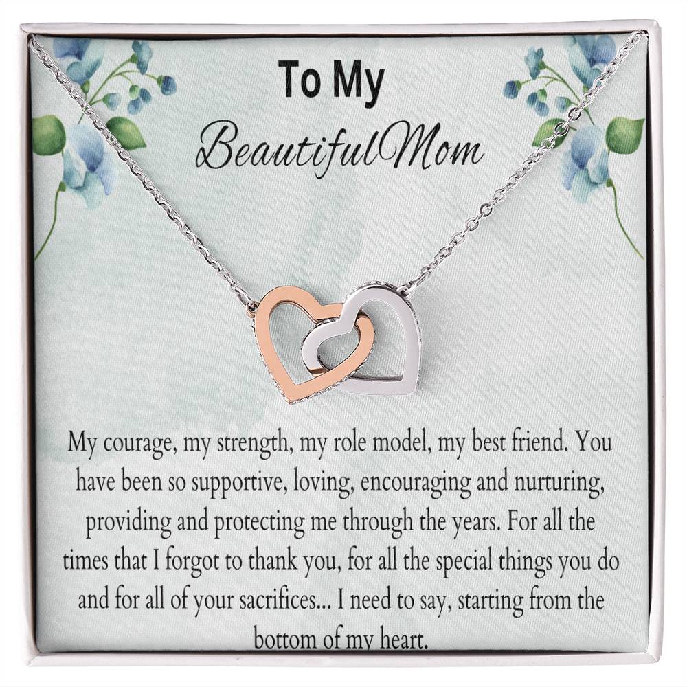 Interlocking Hearts Necklace- Beautiful Mom #10