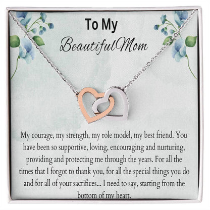 Interlocking Hearts Necklace- Beautiful Mom #10