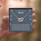 Girlfriend Mom Love Knot Necklace