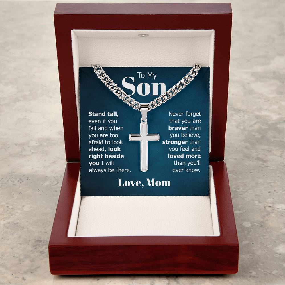 Artisan Cross Necklace - Stand Tall Son