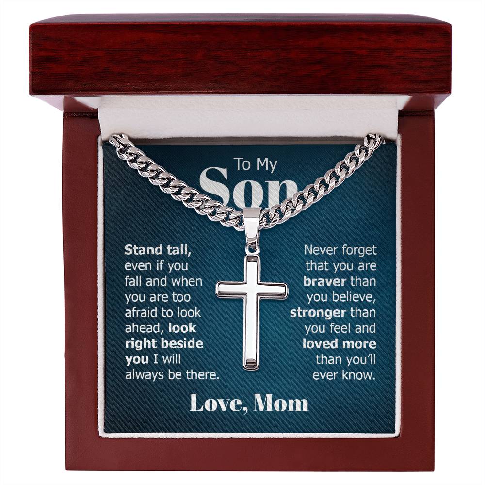 Artisan Cross Necklace - Stand Tall Son