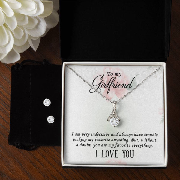 Alluring Beauty + Clear CZ Earrings - I Love You Girlfriend