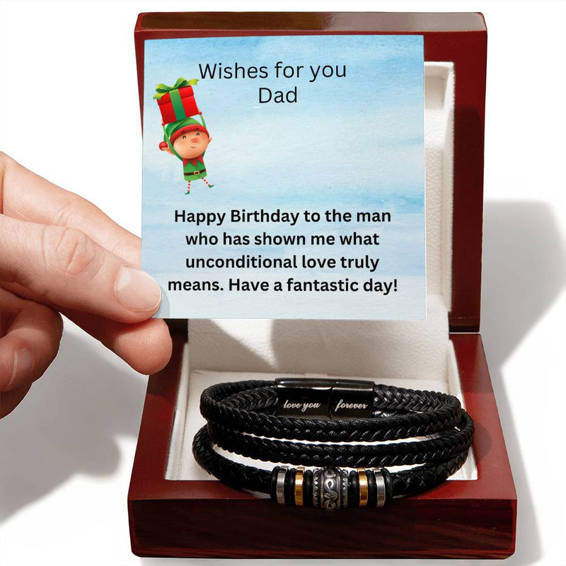 Love You Forever Bracelet - Unconditional Love Dad