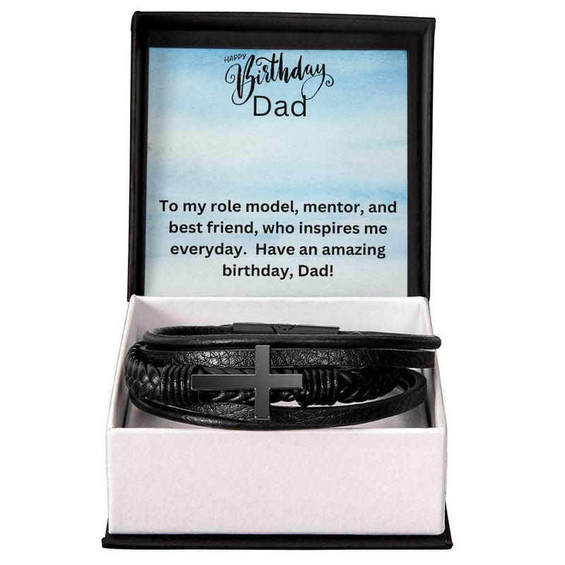 Pulsera cruzada para hombre - Papá modelo a seguir