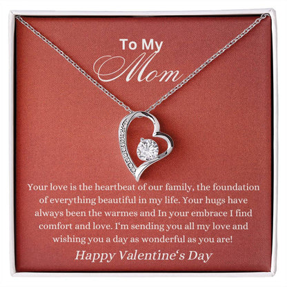 Forever Love Necklace - Heartbeat of Family Mom