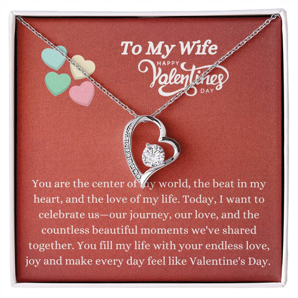 Forever Love Necklace - Center of My World Wife