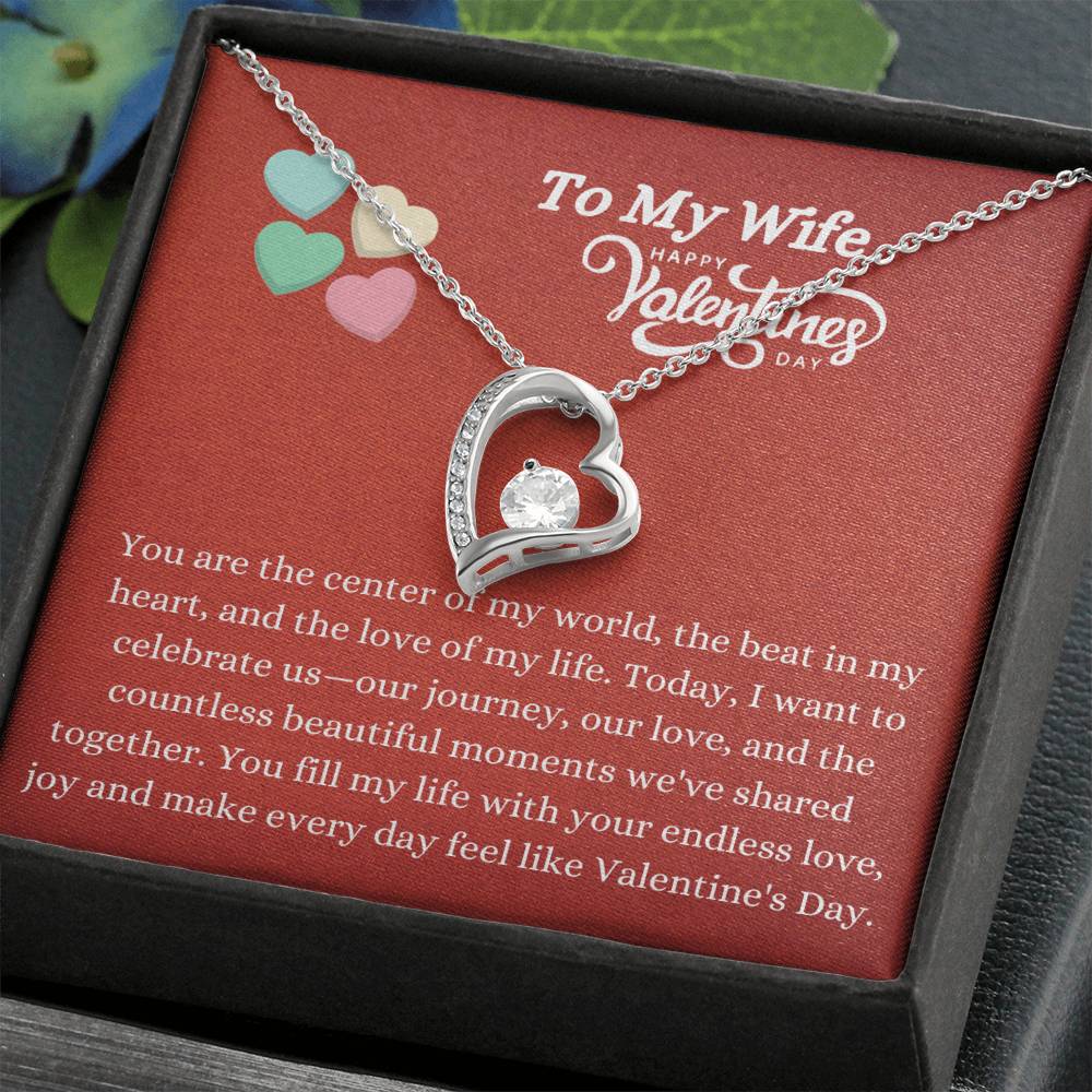 Forever Love Necklace - Center of My World Wife