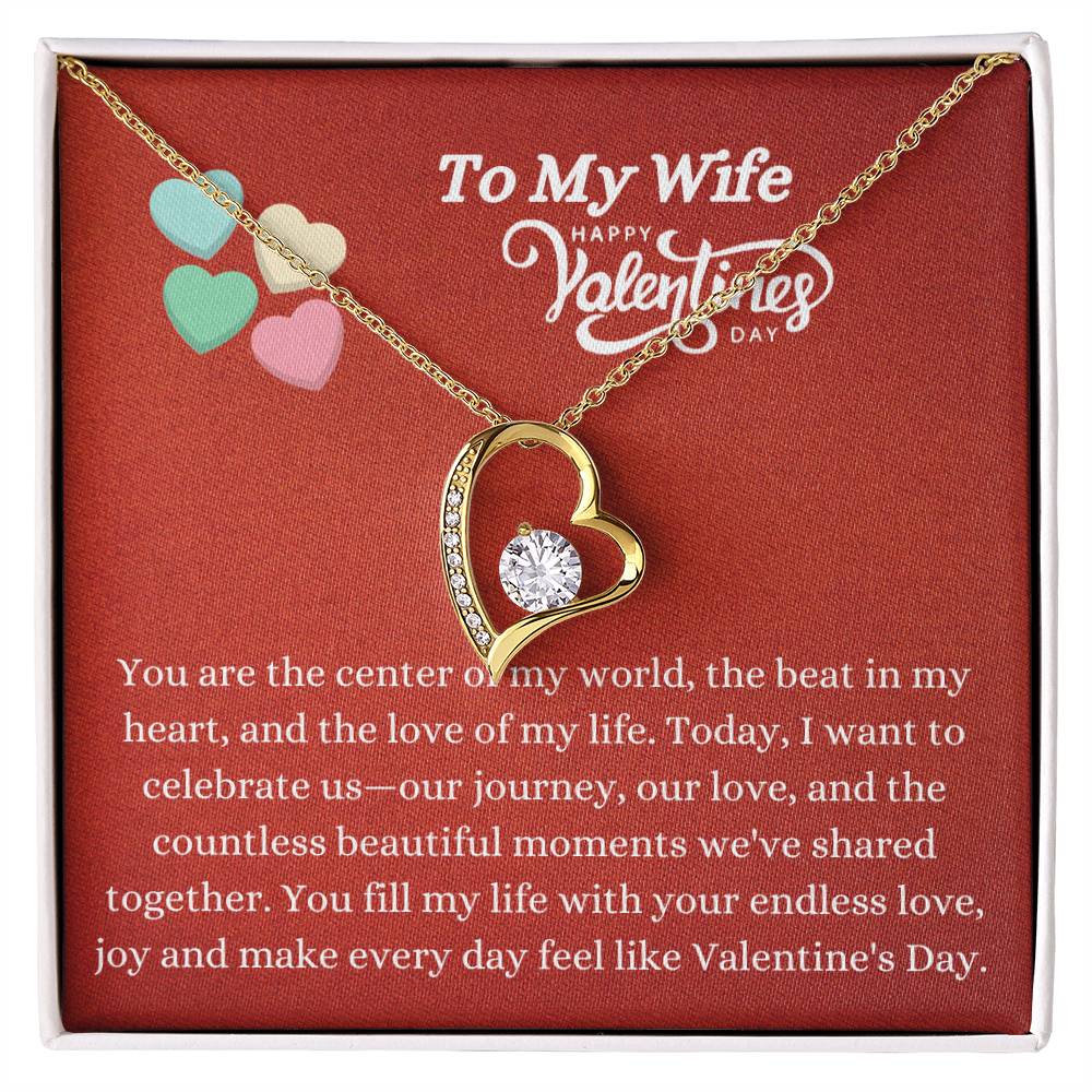 Forever Love Necklace - Center of My World Wife