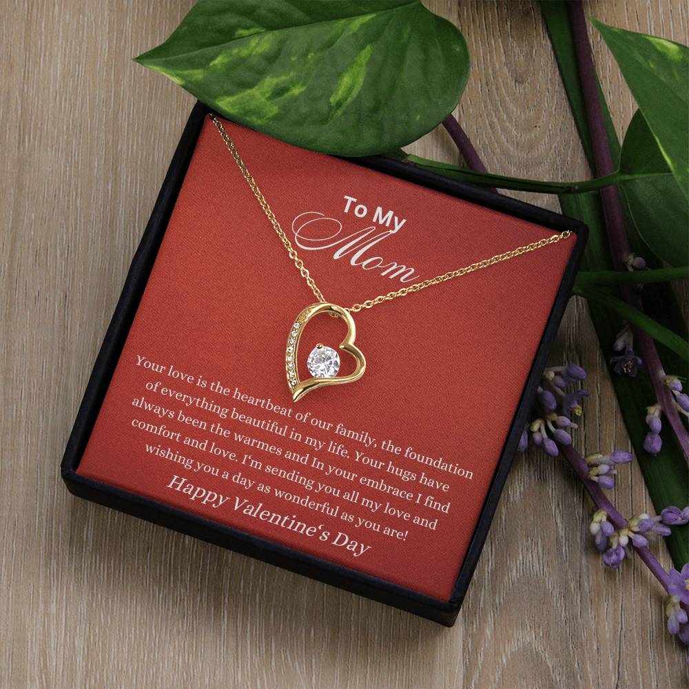 Forever Love Necklace - Heartbeat of Family Mom