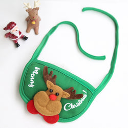 Dog Cat Pet Christmas Hat Saliva Towel Bib