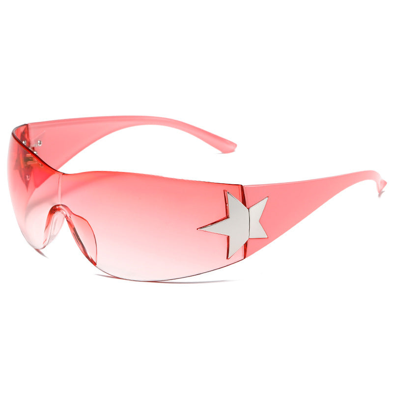 Women's Fashion Five-pointed Star Rimless Sunglasses