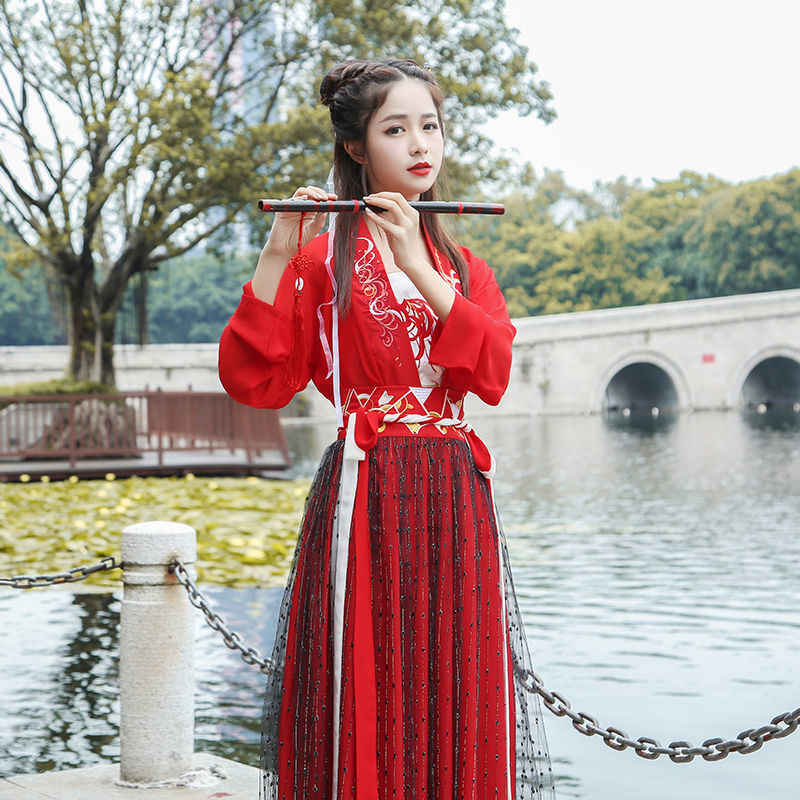 Hanfu mujer Super Hada traje de estilo chino disfraz de hada estudiante