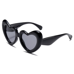 Gafas de sol con forma de corazón Marco grueso Gafas de amor Verano