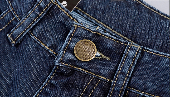 Explosivo otoño invierno nuevos jeans rectos delgados para hombres