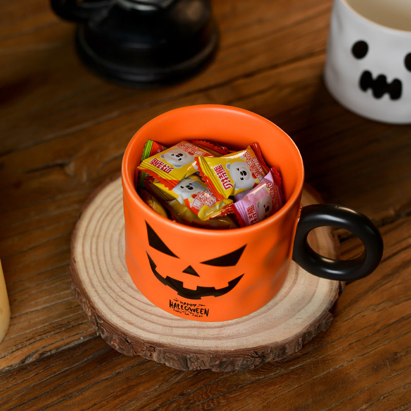 Taza de cerámica de la taza de la calabaza del regalo de Halloween