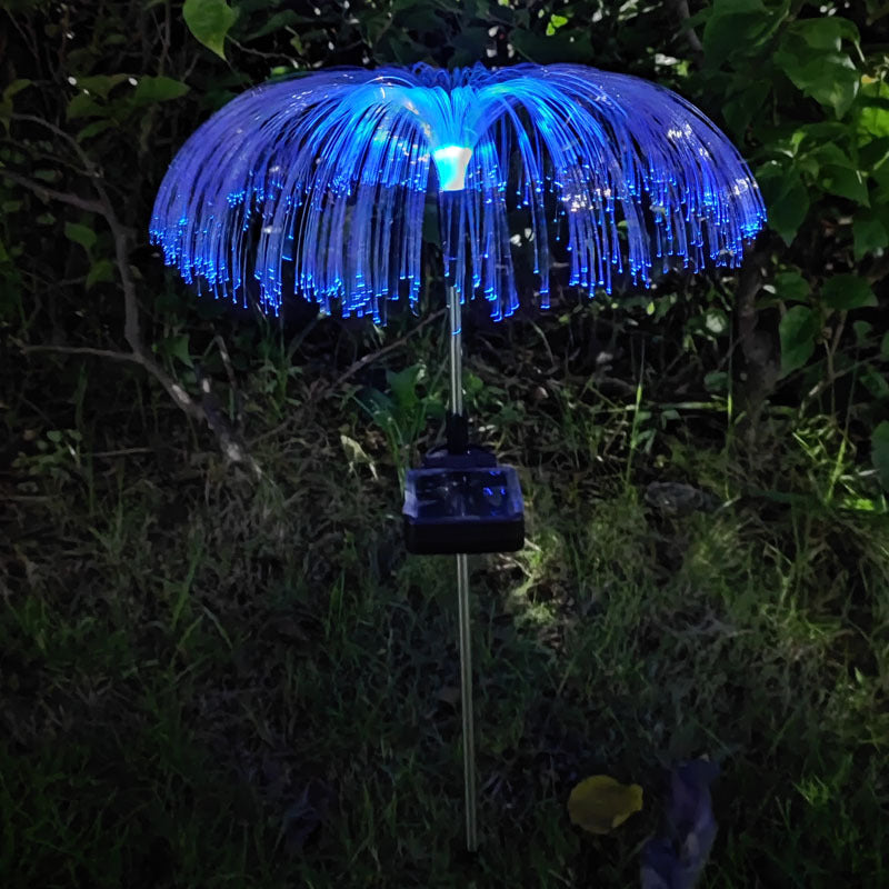 Solar Jellyfish Light Fiber Optic Courtyard Christmas Decoration