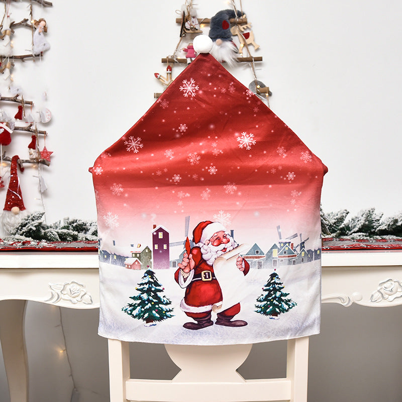 Decoraciones navideñas Fundas para sillas de dibujos animados