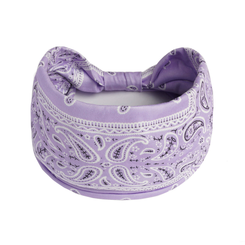 European And American Retro Cashew Perris Pattern Wide Headband Sports Yoga Elastic Headdress