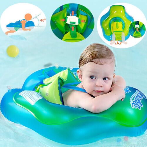 Baby Inflatable Float Swimming Trainer Seat-Helps Learn To Kick Swim 3-72 Months