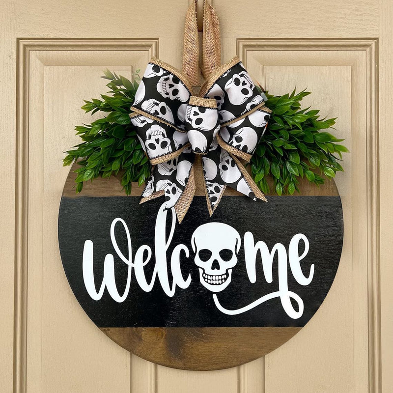 Halloween White Ghost BOO Doorplate