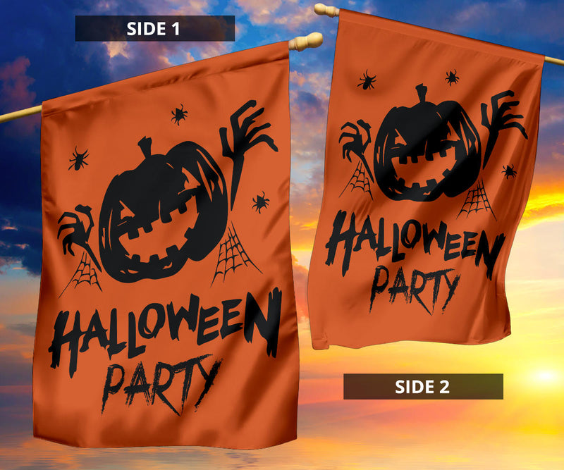 Halloween Party (Orange) - Halloween Flag