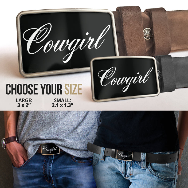 Belt Buckle Cowgirl