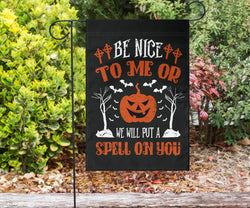 Be Nice To Me - Halloween Flag