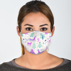 Christmas Patterns (001) - Face Mask