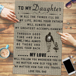 To My Daughter Jigsaw Puzzle