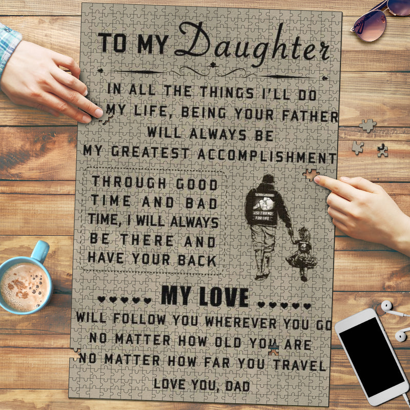 To My Daughter Jigsaw Puzzle