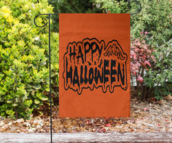 Happy Halloween 2 (Orange) - Halloween Flag