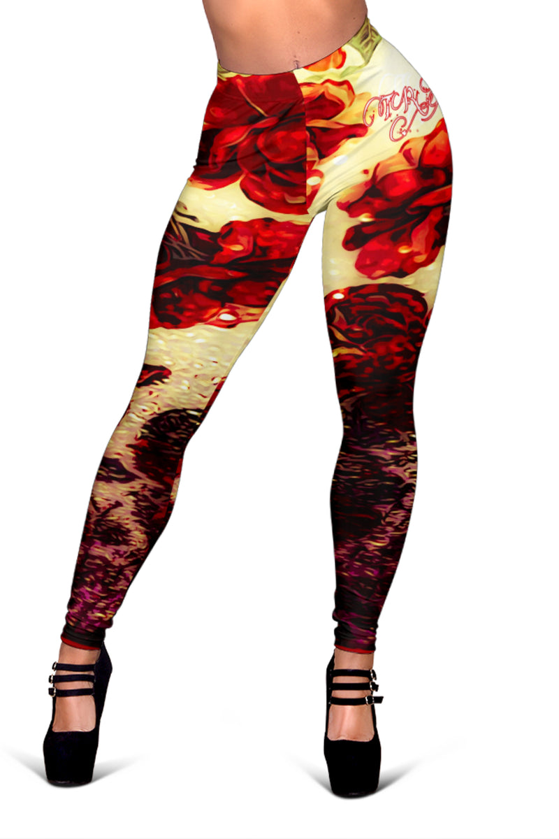 Floral Embosses: Roses 03 Leggings