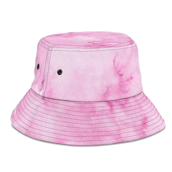 Bucket Hat Pink Pastel Watercolor