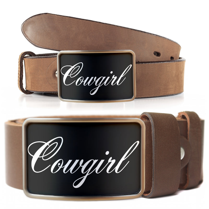 Belt Buckle Cowgirl