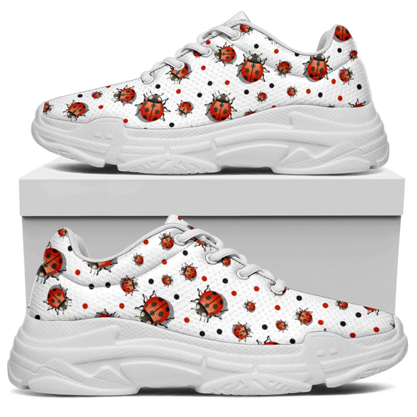 Ladybird Chunky Sneakers (White)