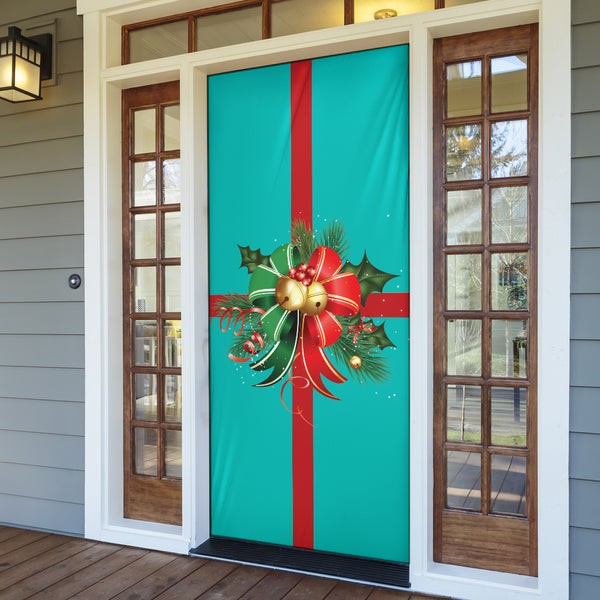 Christmas Decor Bow (Tiffany) - Christmas Door Sock