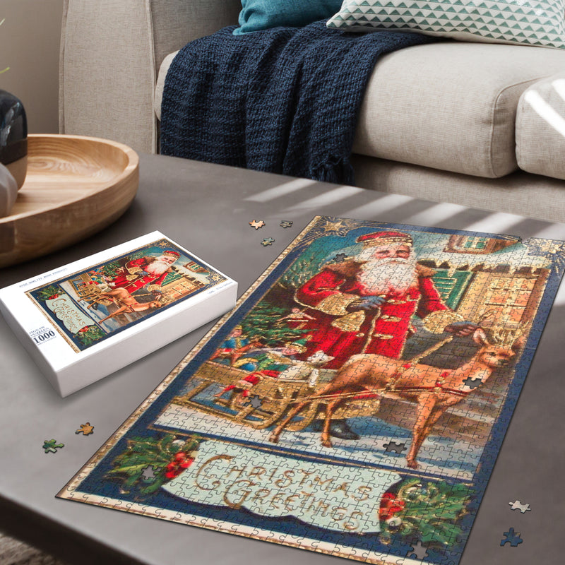 Christmas Greetings Vintage Jigsaw Puzzle