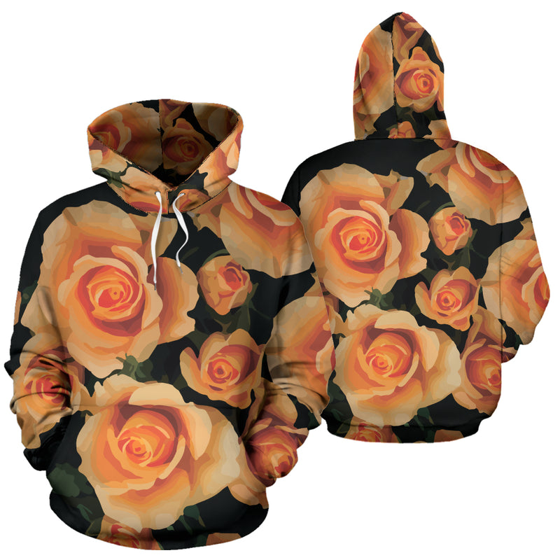 Negro/Naranja Floral