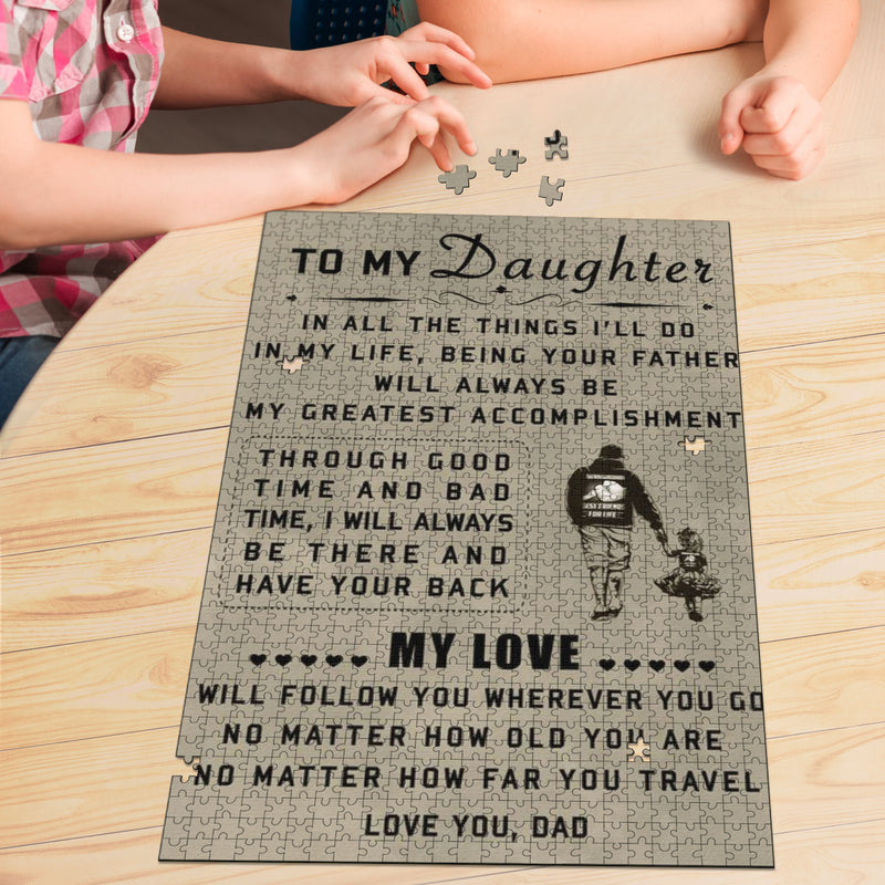 To My Daughter Jigsaw Puzzle