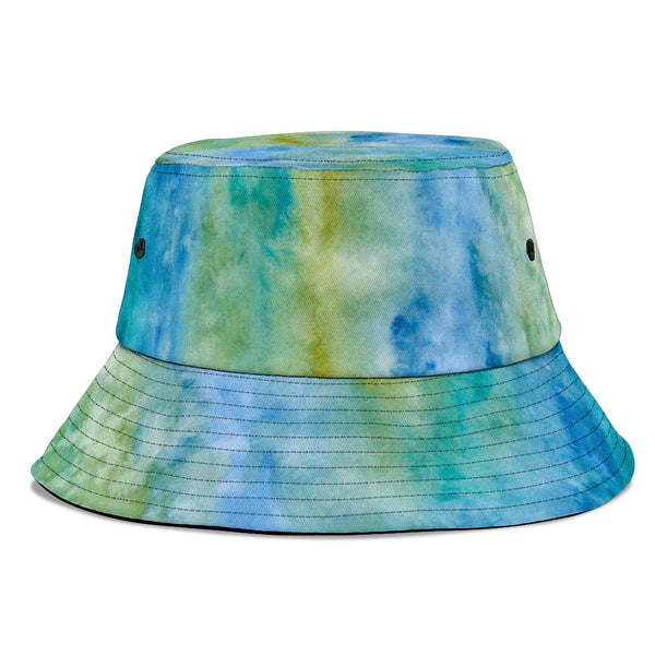 Bucket Hat Blue Watercolor Pastel