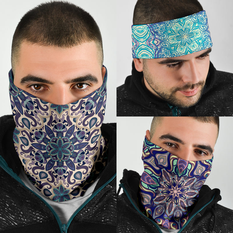 Paquete de 3 bandanas originales con diseño de Mandala 6 de This is iT