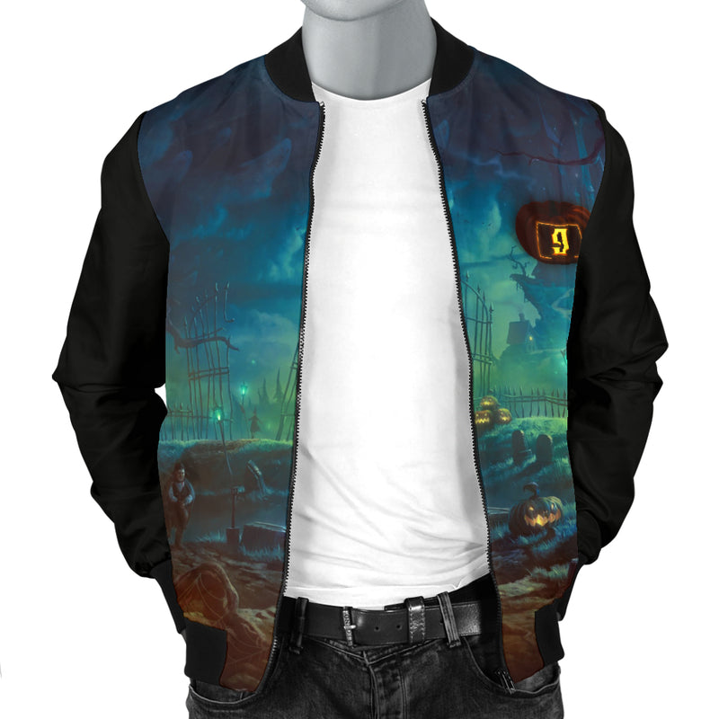 Chaqueta bomber de Halloween para hombre